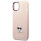 6. Etui Karl Lagerfeld Silicone Choupette Body na iPhone 14 Plus - jasnoróżowe