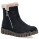 Botki damskie ocieplane czarne Rieker Y3481-01