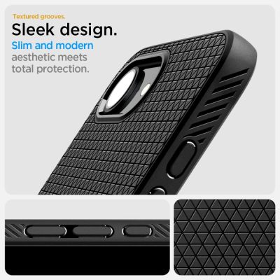 18. Etui Spigen Liquid Air na iPhone 16e / 17e - czarny mat