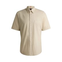 Koszula męska BOSS Relegant_6-short_M Light Beige (50537331-271)