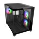 2. COUGAR CGR-2QA6B-RGB Mini Tower Czarny