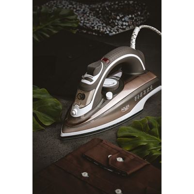 6. Żelazko parowe Adler AD 5030 (3000W; kolor szary)