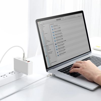 9. Kabel Baseus Cafule Metal 100W USB-C - USB-C 2m - biały