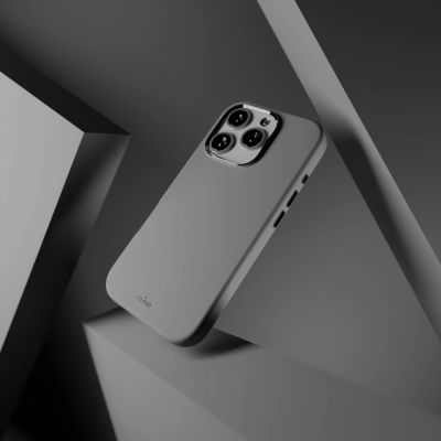 9. Etui silikonowe Puro Icon Mag Pro MagSafe do iPhone 16 Pro - ciemnoszare