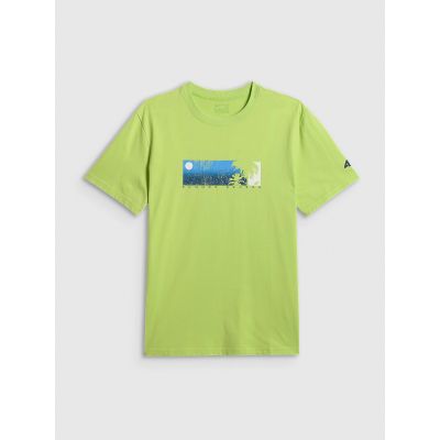 T-shirt regular z nadrukiem męski 4F 4FWSS26TTSHM3335-42S
