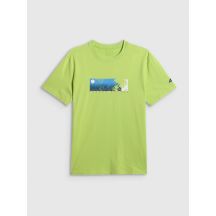 T-shirt regular z nadrukiem męski 4F 4FWSS26TTSHM3335-42S
