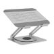 2. Podstawka pod laptopa Raidsonic IB-NH300-R, ergonomiczne pozycjonowanie, obrotowa konstrukcja, 17", srebro