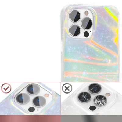 4. Kingxbar Shell Series luksusowe eleganckie etui na iPhone 13 Pro perłowy-miętowy