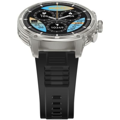 9. Smartwatch Gravity Srebrny Pasek + Bransoleta GT41-3