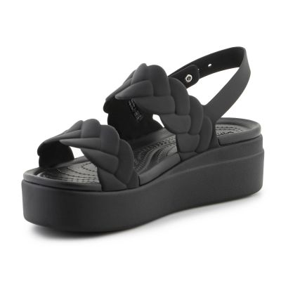 3. Sandały Crocs Brooklyn Woven Low Wedge W 209977-060