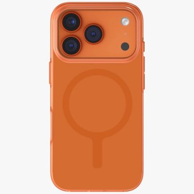 2. Etui UNIQ Clario Magclick Charging na iPhone 17 Pro - pomarańczowe