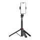 8. Wozinsky Selfie stick WC1Y2S teleskopowy tripod 1.3m ze stopu aluminium z uchwytem na telefon - czarny