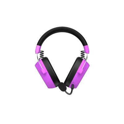 4. Słuchawki dla graczy Hator HYPERGANG 3 Wireless bezprzewodowe fioletowe