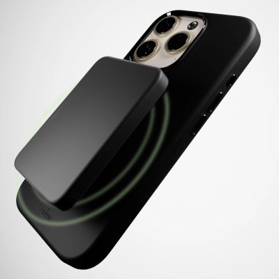 9. Etui silikonowe Puro Icon Mag Pro MagSafe do iPhone 16 Pro - czarne
