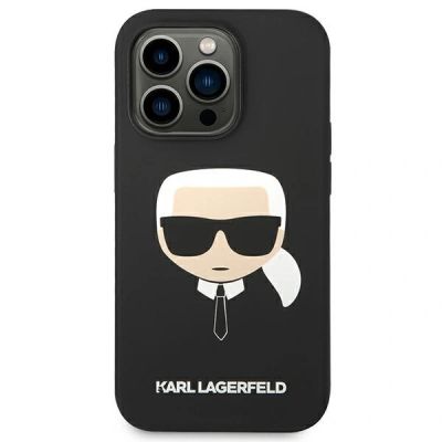 3. Etui Karl Lagerfeld Silicone Karl`s Head na iPhone 14 Pro Max - czarne
