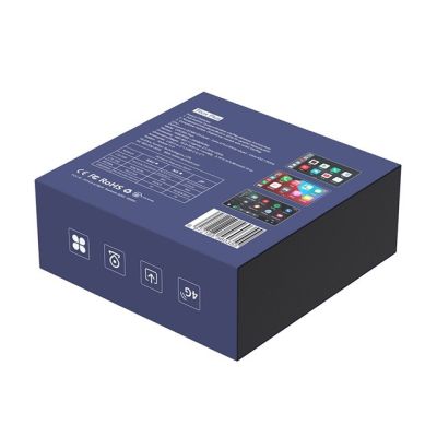 10. CARLINKIT Adapter bezprzewodowy AI Box z Androidem 13 - 8 GB + 128 GB do oryginalnych radioodbiorników samochodowych z CarPlay niebieski