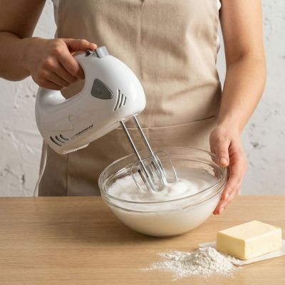 8. ESPERANZA MIKSER RĘCZNY MUFFIN SZARY 150W EKM007WE