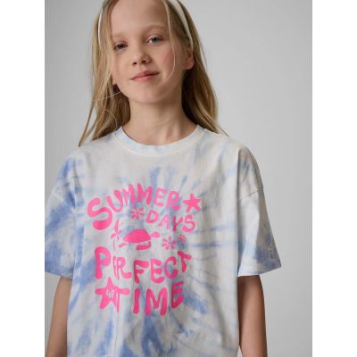 3. T-shirt bawełniany dziewczęcy 4F 4FJRSS26TTSHF3909-33A