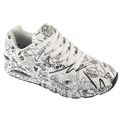 Skechers Uno - Process Sketch 183501-WBK Białe 39,5