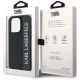 8. Etui Karl Lagerfeld Saffiano Rhinestones & Charm na iPhone 15 Pro - czarne