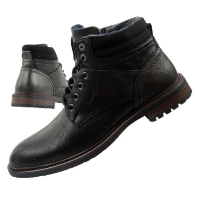 Wrangler George  buty męskie sztyblety trzewiki eleganckie modne czarne