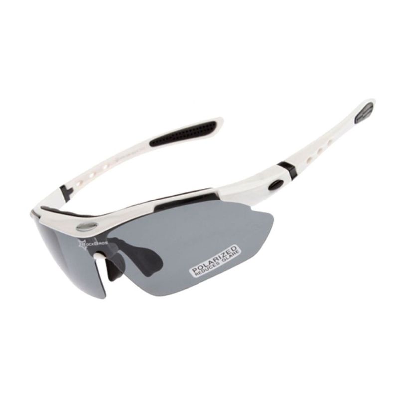 2. Rockbros okulary z polaryzacją 5 szkieł white