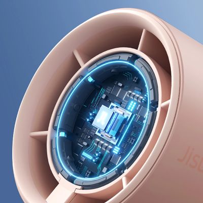 6. Mini dmuchawa Jisulife Handheld Fan Pro1 3600mAh FA53 (ABS) przenośny wiatraczek wentylator USB - różowy
