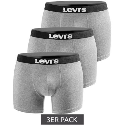2. Levi's Boxers 3-Pack bokserki majtki męskie szare bawełna