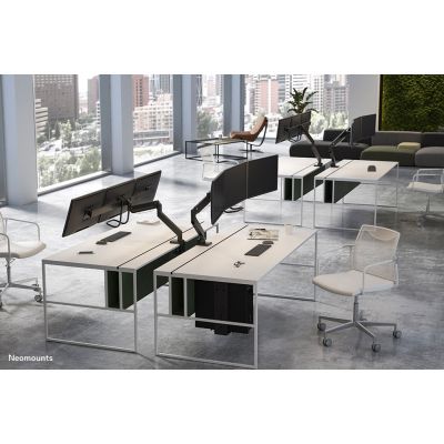 18. Neomounts NM-D775DX3BLACK uchwyt / stojak do monitorów 68,6 cm (27") Biurko Czarny