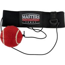 Piłka refleksowa na gumce z opaską na głowę MASTERS SP-MFE-HEAD-TOP