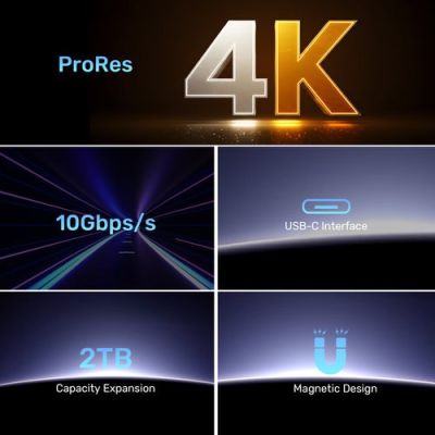 19. Obudowa dysku Unitek magnetyczna SolidForce Reefer USB-C do M.2 SSD (NVMe/SATA)