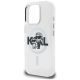 6. Etui Karl Lagerfeld IML Glitter Karl & Choupette Sketch Logo MagSafe na iPhone 16 Pro - przezroczyste