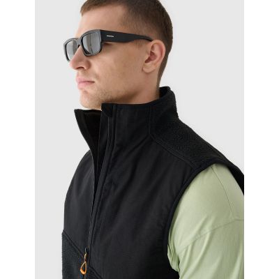 7. Bezrękawnik sherpa ze stójką męski 4F 4FRAW24TVESM172-20S