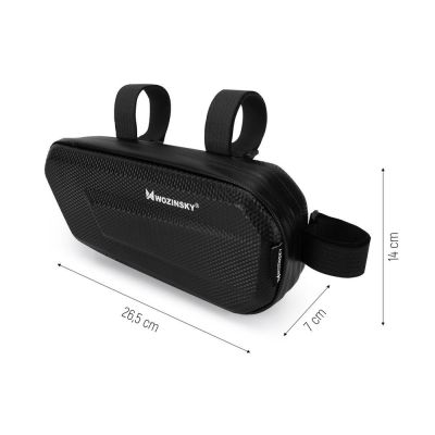 18. Wozinsky torba rowerowa na ramę roweru 1,5 l czarny (WBB10BK)