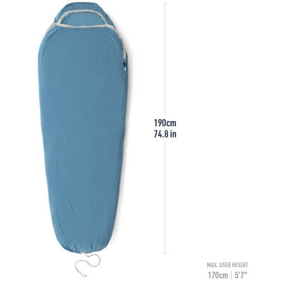 8. Wkładka do śpiwora Sea to Summit Breeze S - cendre blue