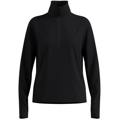 Bluza z półgolfem damska Odlo ESSENTIAL THERMAL Mid layer 1/2 zip czarna