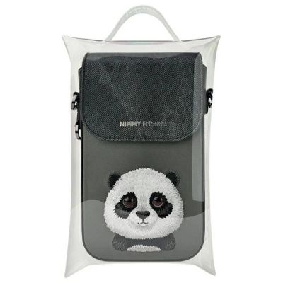 9. Torebka Nimmy Big Eyed Pet 2.0 Panda na telefon - czarna