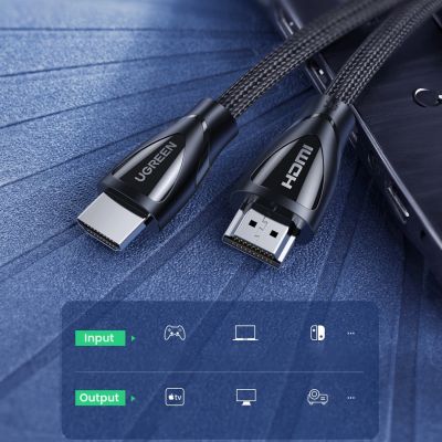 5. Kabel Ugreen HD140 80401 HDMI 2.1 / HDMI 2.1 1m - czarny