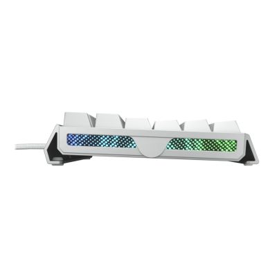 3. Klawiatura CHERRY XTRFY MX 3.1 - Pełny rozmiar - Podświetlenie - USB-C - QWERTZ - Niemiecki - Przełącznik kluczykowy: CHERRY MX2A Brązowy - biały