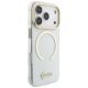 4. Etui Guess IML Script Metal MagSafe na iPhone 18 Pro Max / 17 Pro Max - przezroczyste