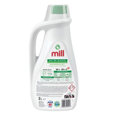3. MILL Żel do prania tkanin UNIWERSALNY 3l, 60 prań