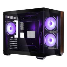 Cooler Master Elite 481 Wood Mini Tower Czarny