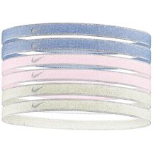 Opaski na włosy Nike 6 szt. Swoosh Sport metalic-fioletowa, różowa, żółta N1002008511OS