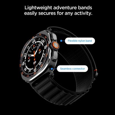 6. Pasek Spigen WBF1 na Samsung Galaxy Watch Ultra 47 mm - czarny