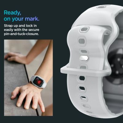 15. Pasek Spigen Liquid Air Pro na Apple Watch 10 46 mm - szary