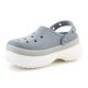 3. CROCS CLASSIC FROSTED STACKED CLOG CONCRETE 212567-0Z3