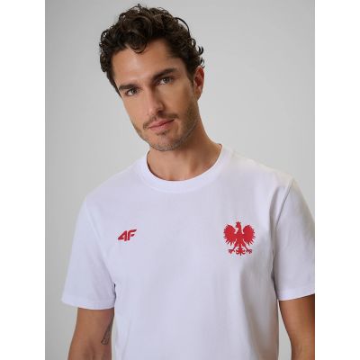 5. T-shirt bawełniany kibica męski 4F 4FRSS26TTSHM4203-10S