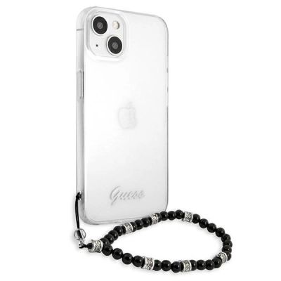 4. Etui Guess Black Pearl na iPhone 13 - przezroczyste