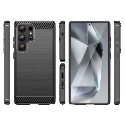 2. Etui silikonowe Carbon Case do Samsung Galaxy S25 Ultra - czarne