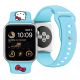 4. Pasek Hello Kitty Silicone Kitty Head na Apple Watch 38/40/41mm - niebieski